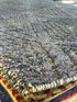 Bruce Spence 5x8 Hand-Knotted Modern Rug Blue High-Low