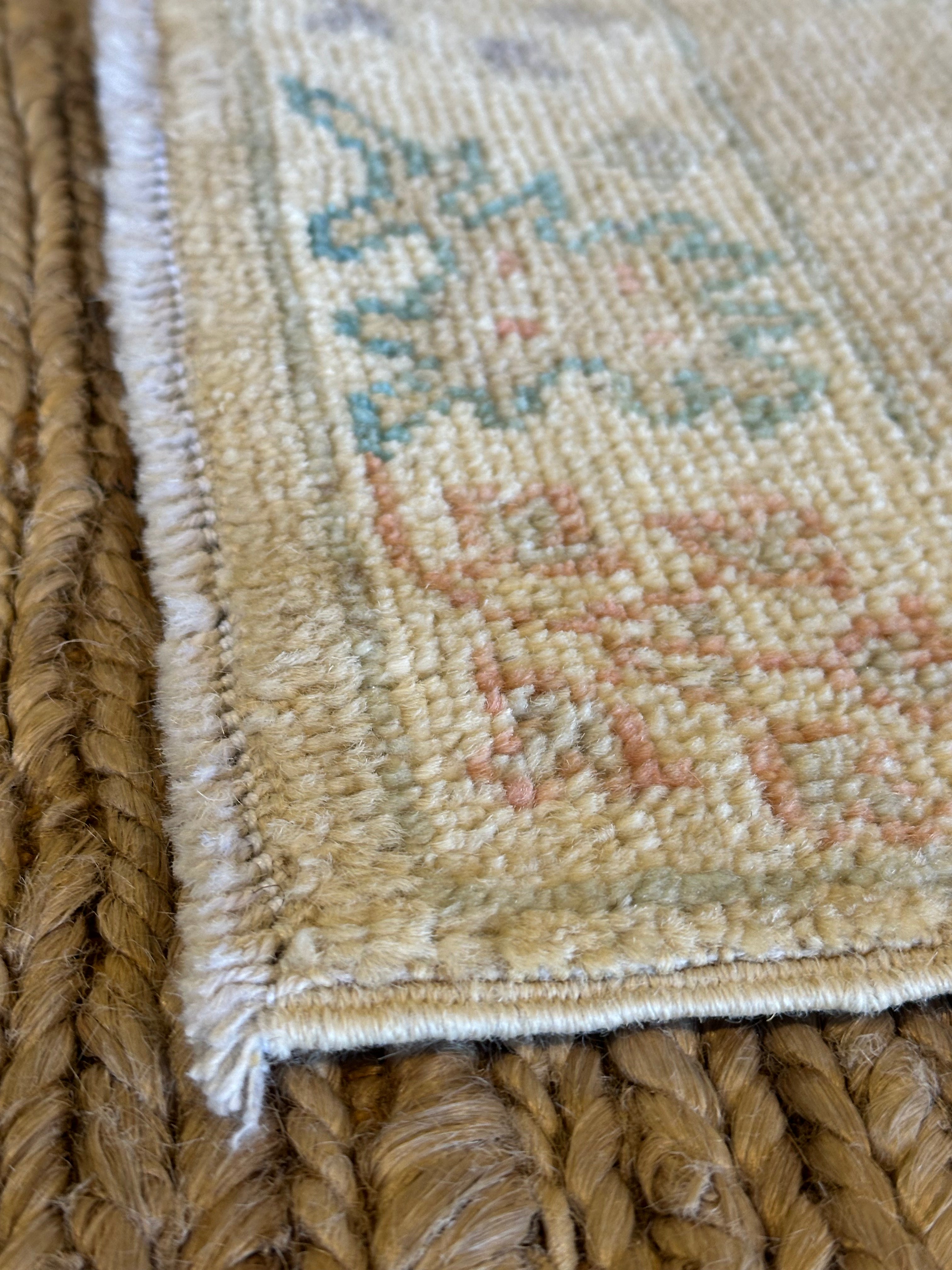 Sam Westfield 2x3 Beige Afghani Whitewashed Oushak