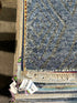 Bruce Spence 5x8 Hand-Knotted Modern Rug Blue High-Low