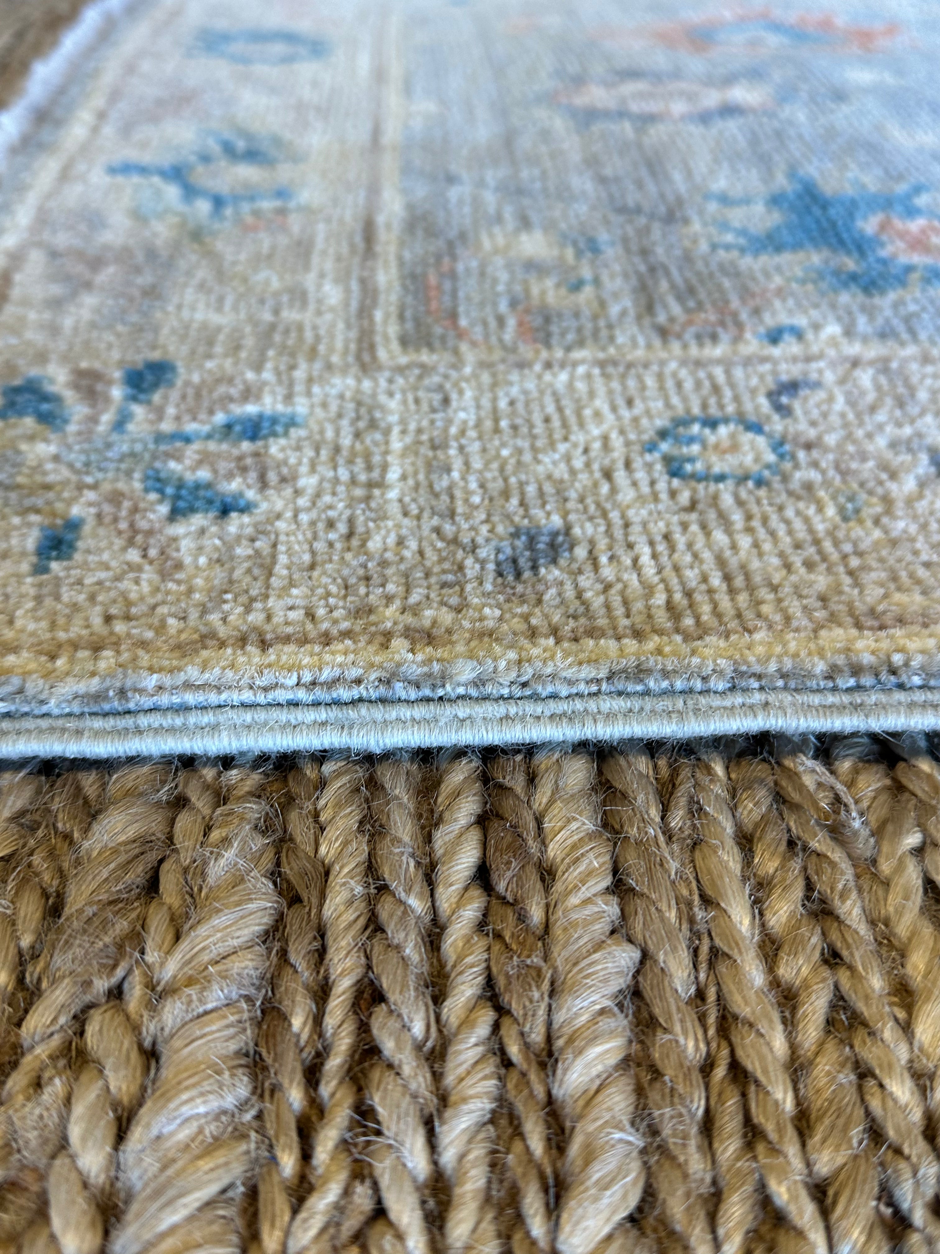 Denise Westfield 2x2.11 Blue Afghani Whitewashed Oushak