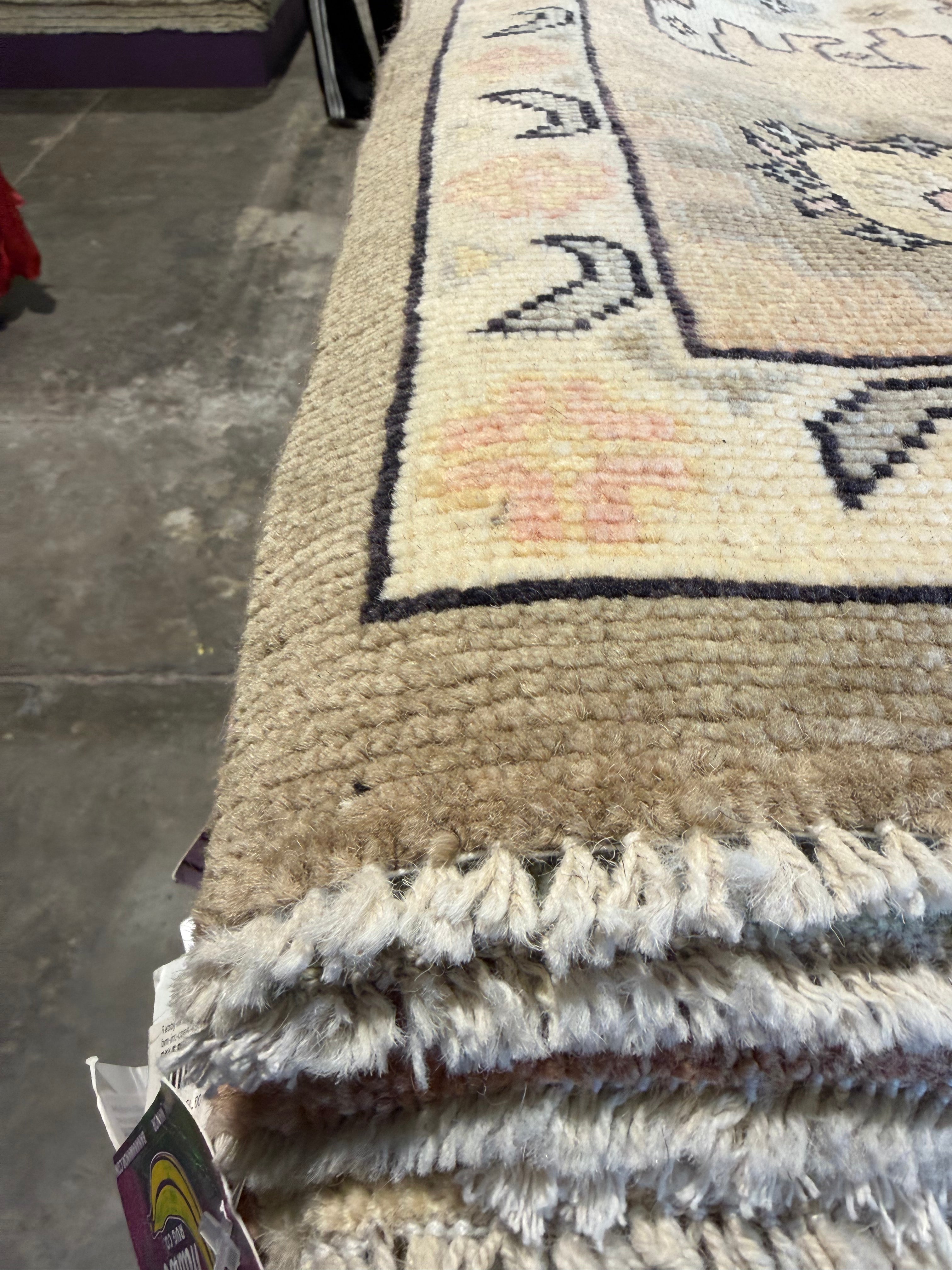 Natasha Leach 7.8x9.8 Hand-Knotted Afghani Oushak