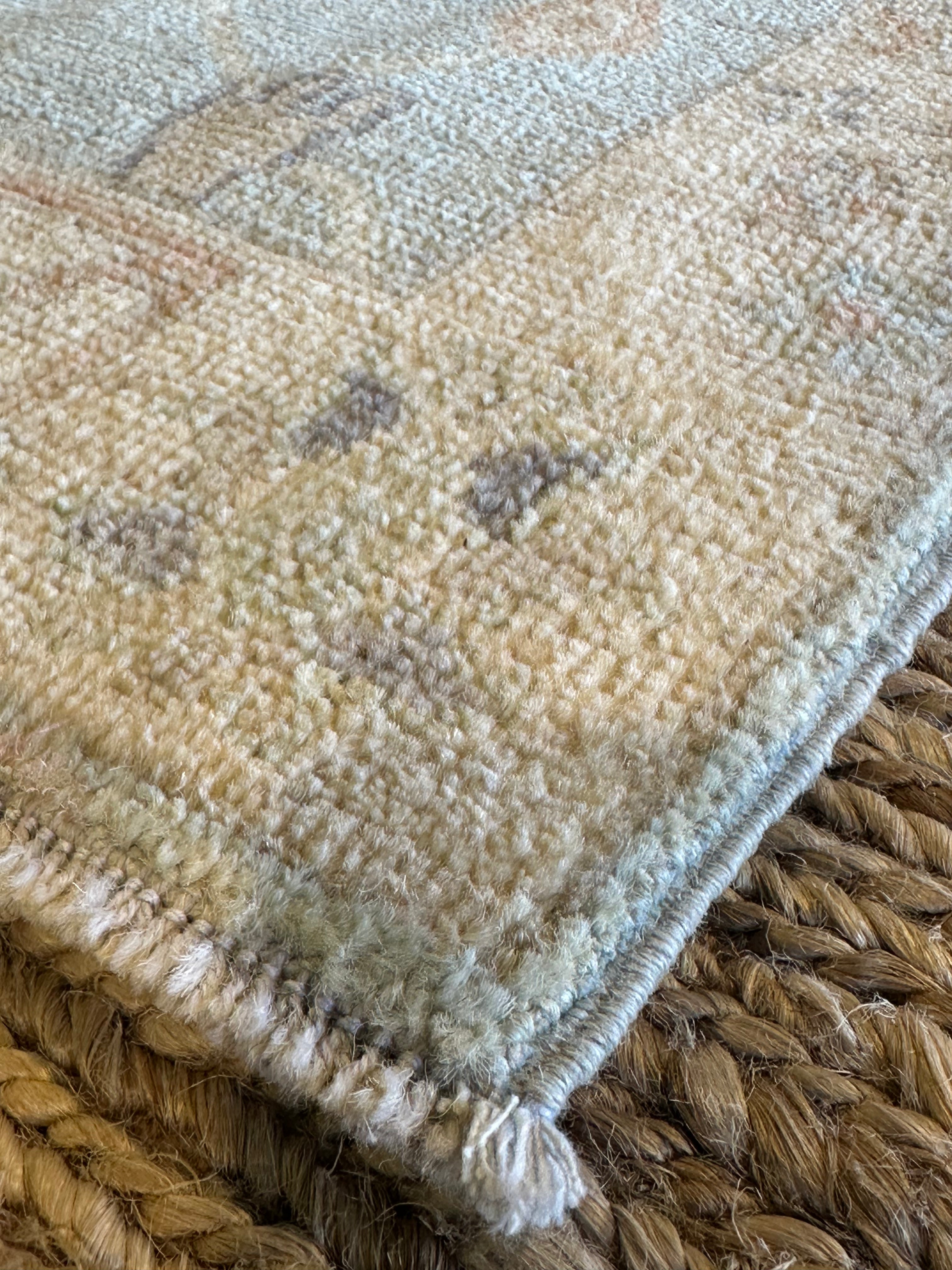 Angelina Boris 2x3 Blue Afghani Whitewashed Oushak