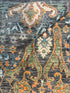 Eva/Eve 8x8 Grey and Green Hand-Knotted Oushak