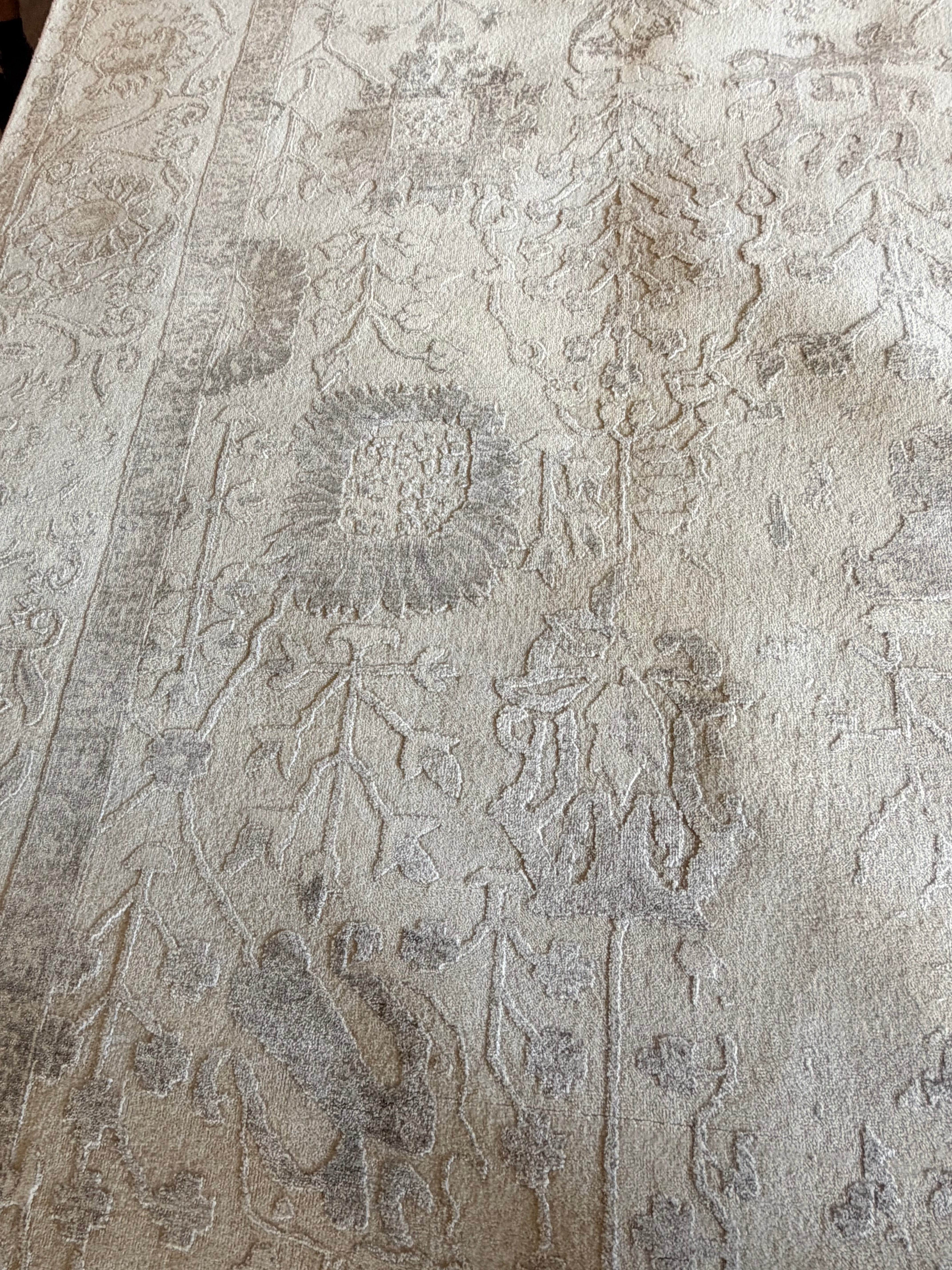 Alexandra 10x14 Grey Hand-Knotted Oushak