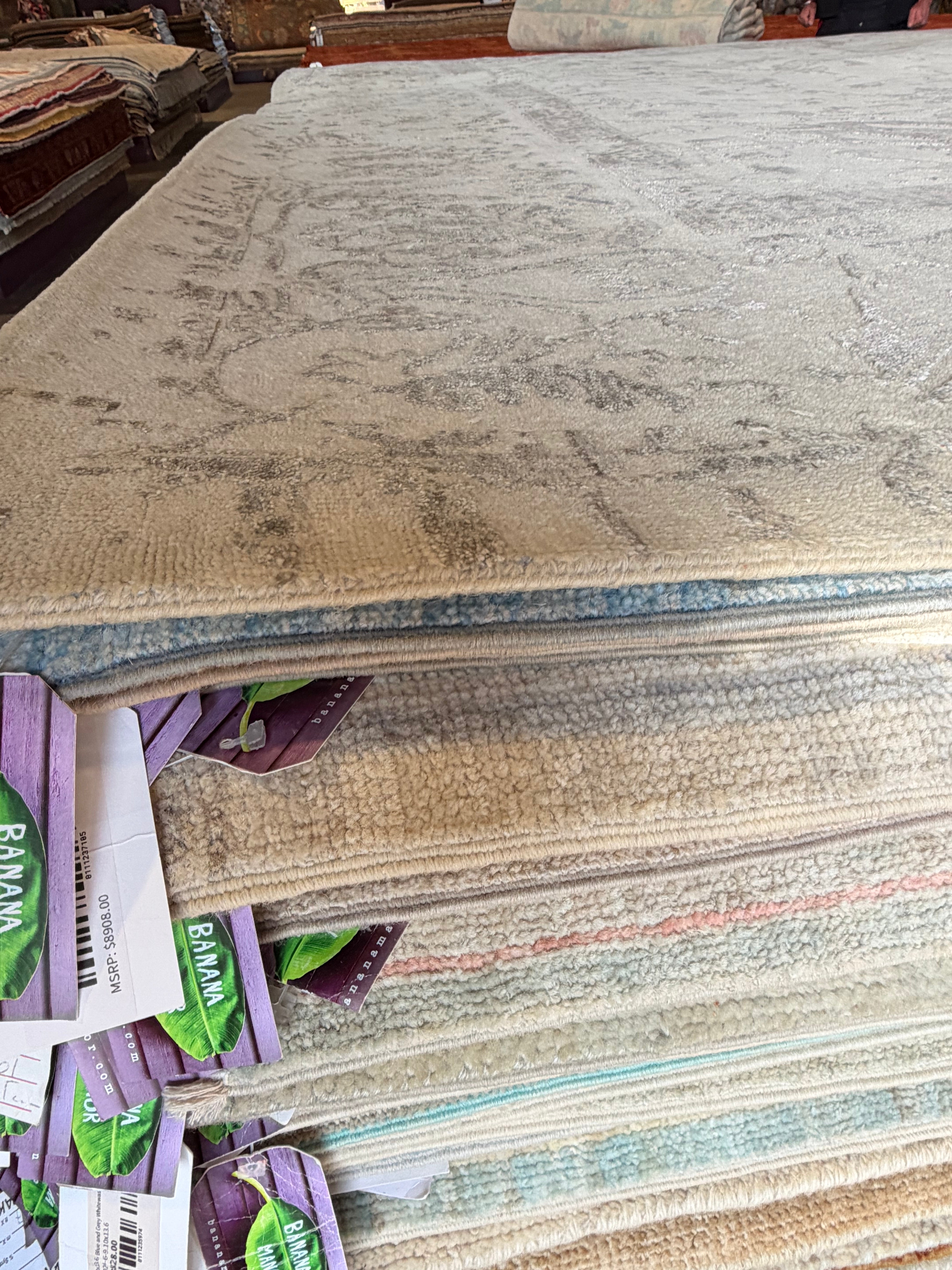 Alexandra 10x14 Grey Hand-Knotted Oushak