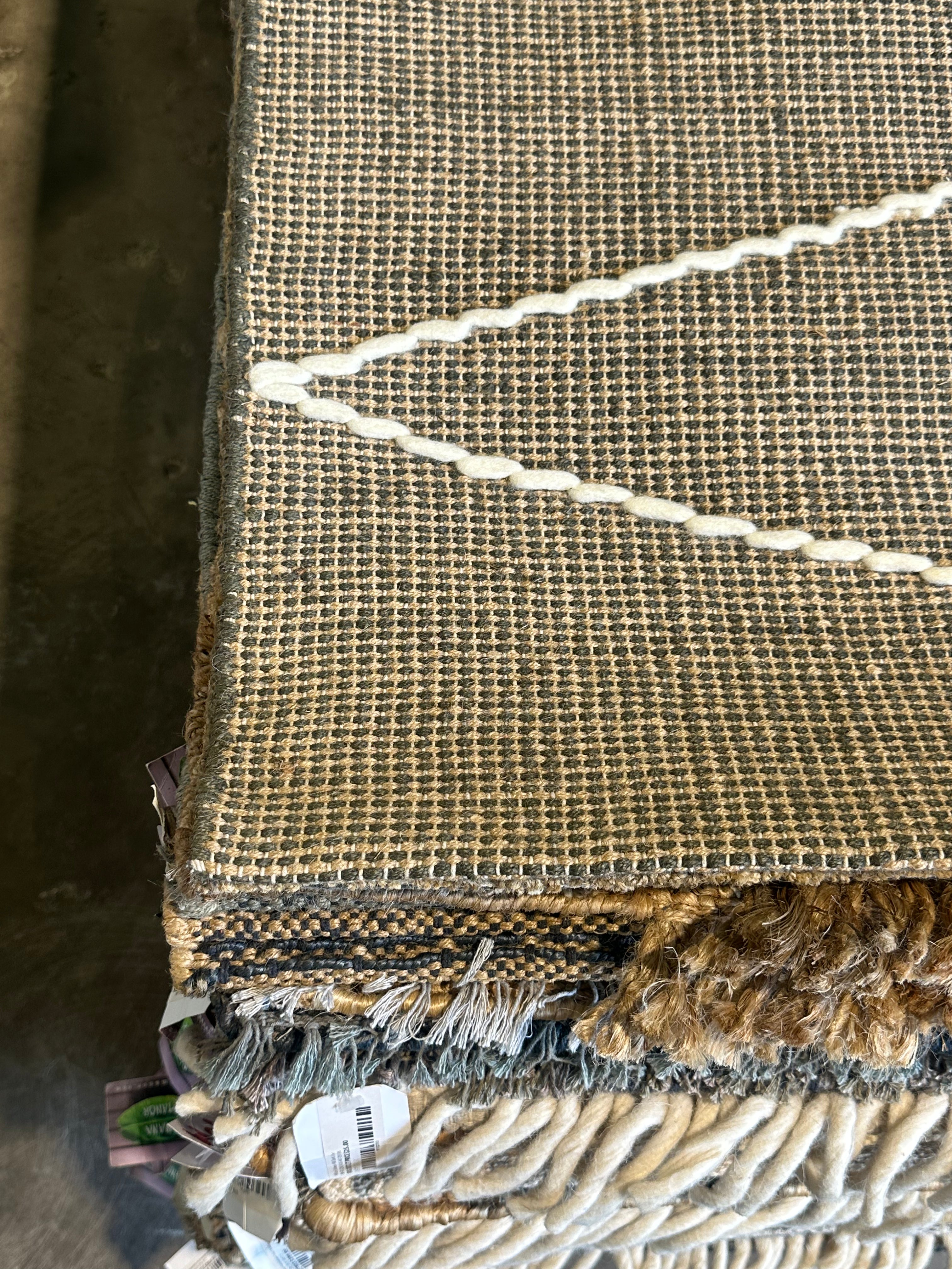 Jewel of the South 5.3x8.0 Handwoven Brown Full Loop
