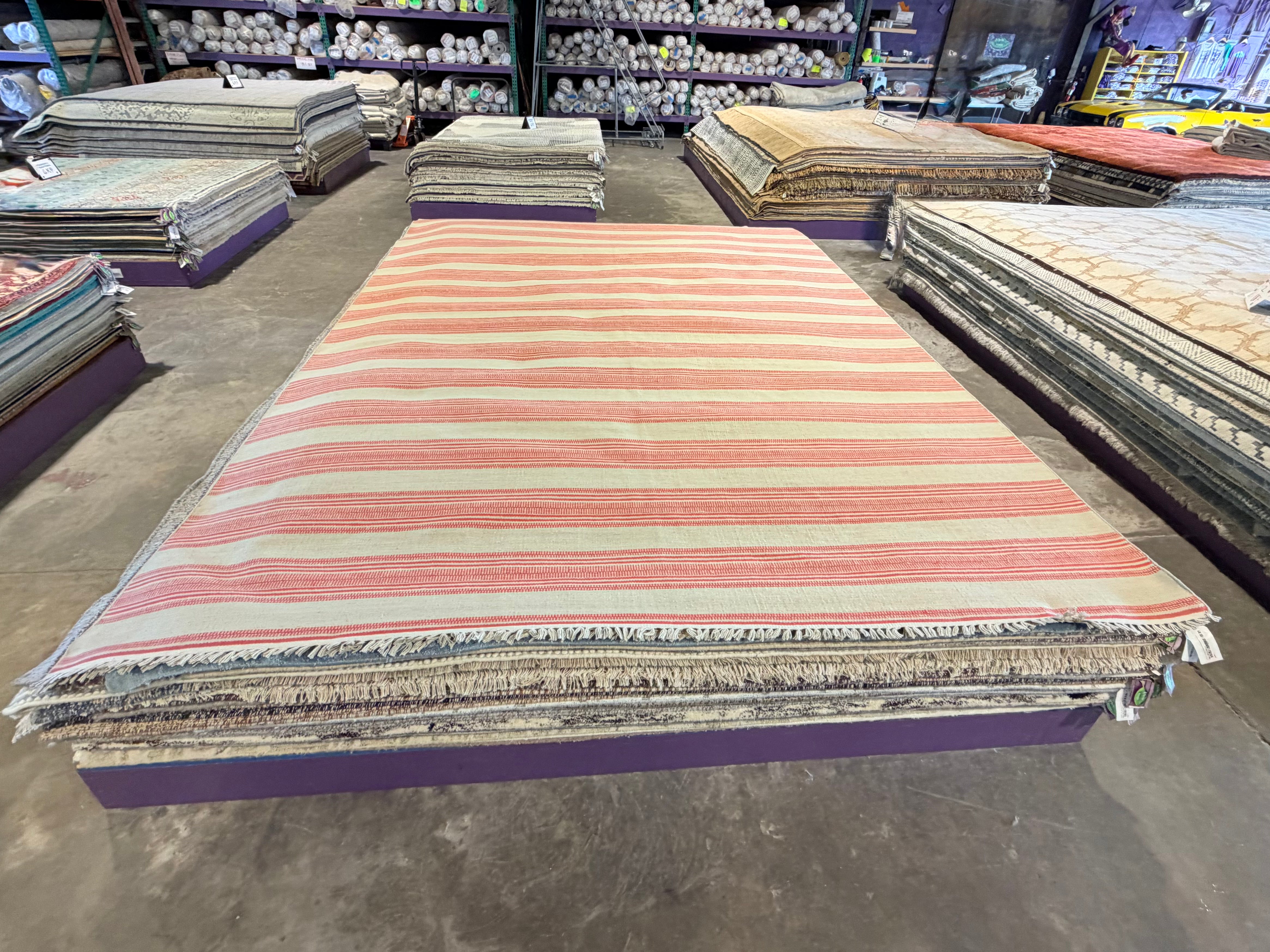 Chasen Nick 9x12 Rust Handwoven Modern Rug