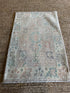 Alison C. Rosa 2x3 Pink Afghani Whitewashed Oushak