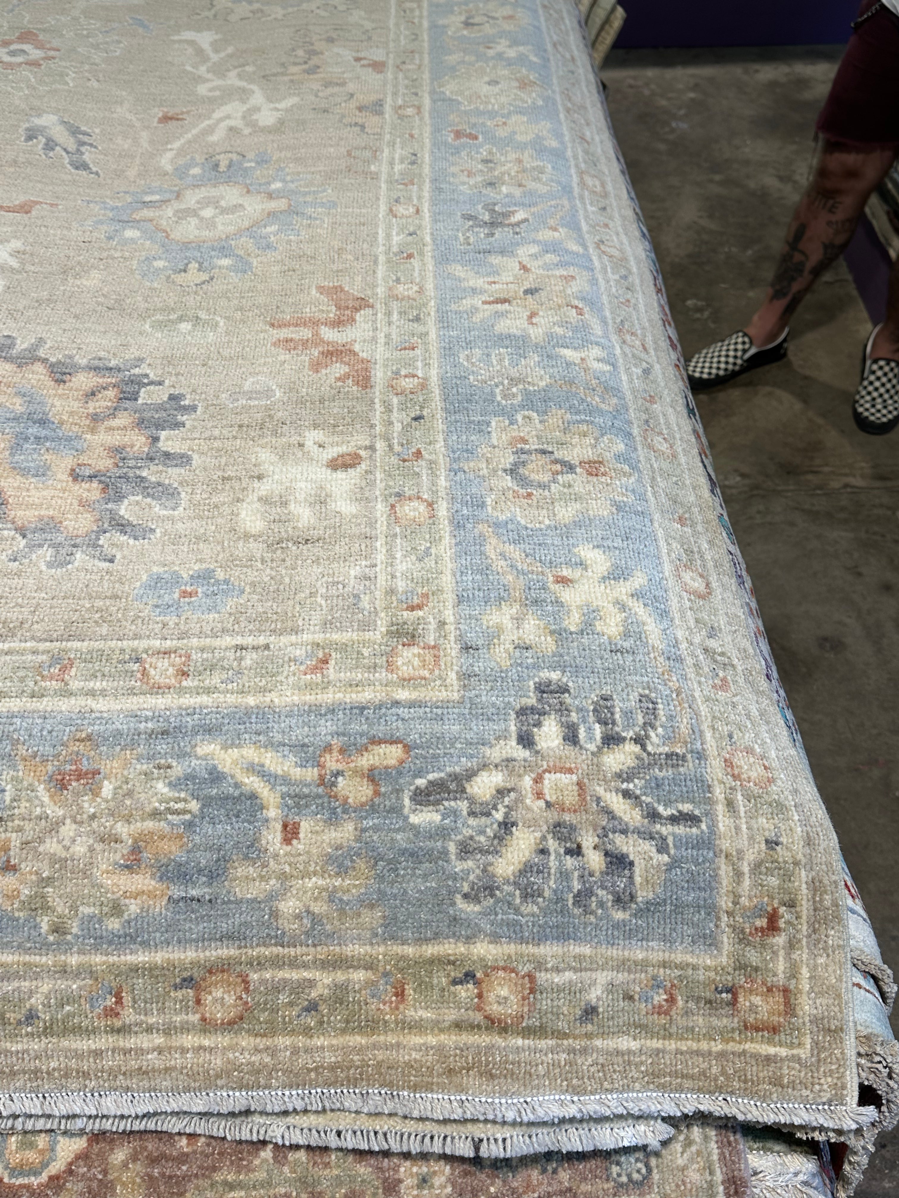 Mila Stojanovic 5.3x7.11 Afghani Colorful Oushak
