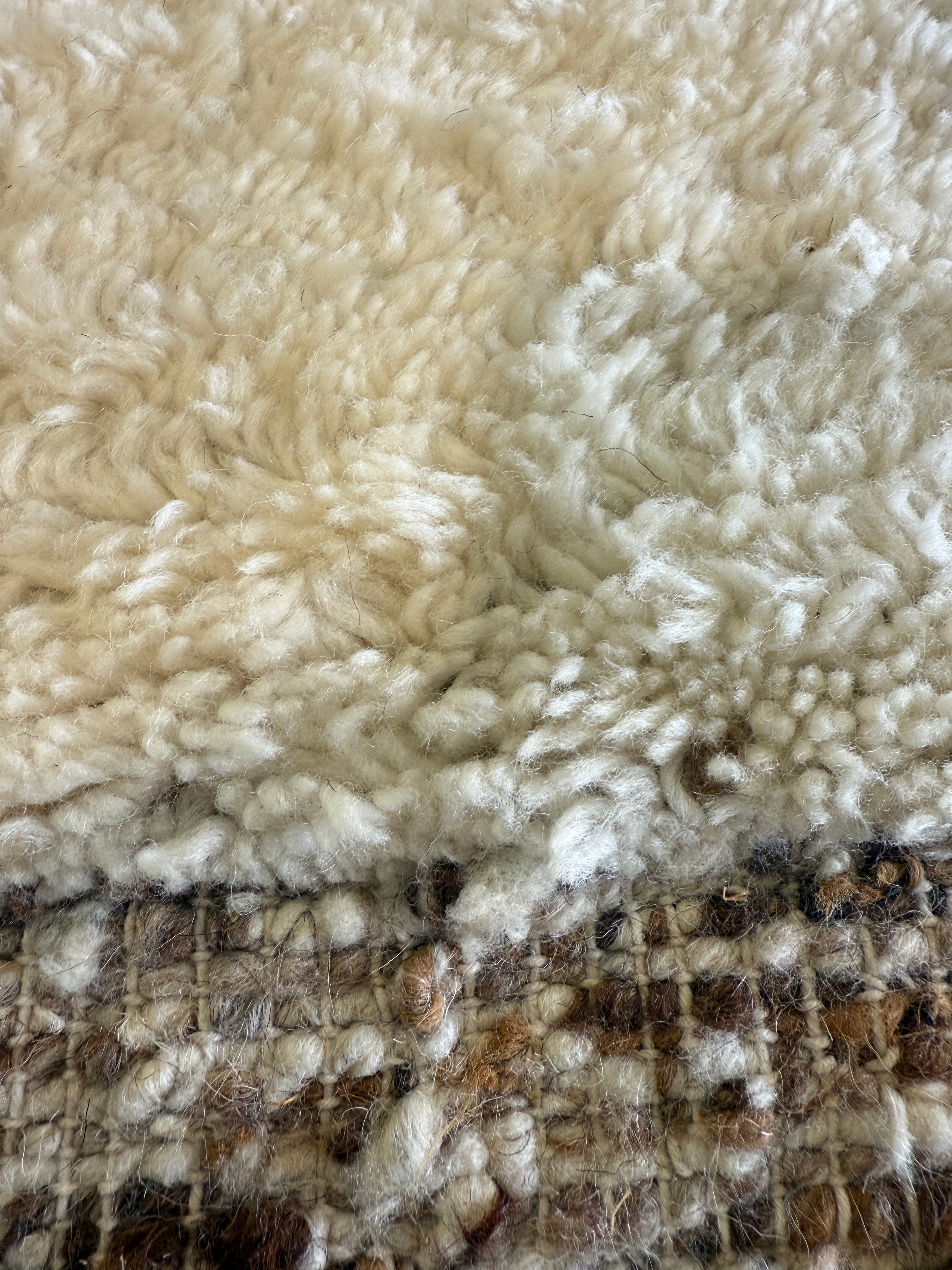 Steven Kruegar 8.9x11.6 Cream Hand-Knotted Moroccan Style Rug