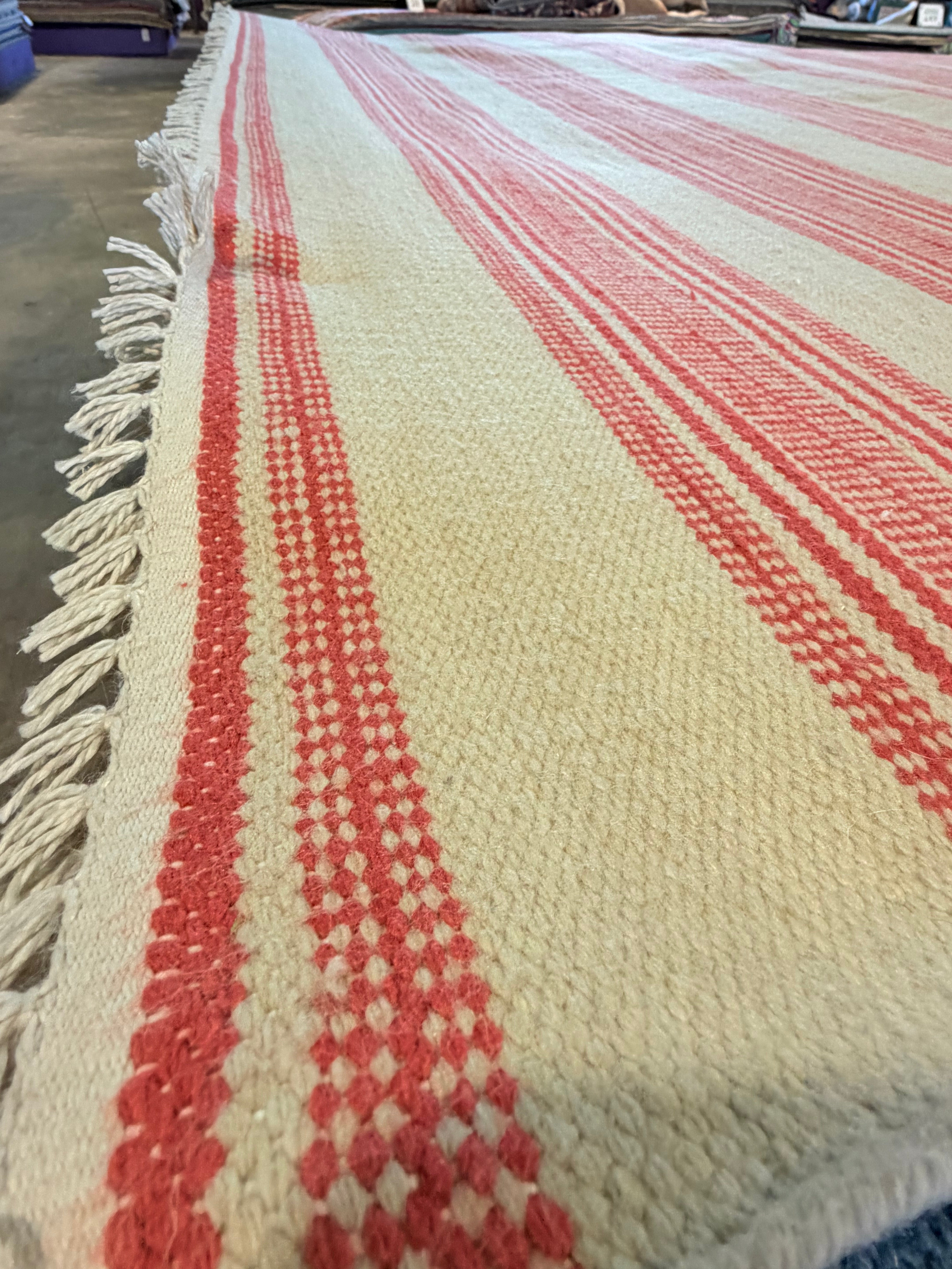 Chasen Nick 9x12 Rust Handwoven Modern Rug