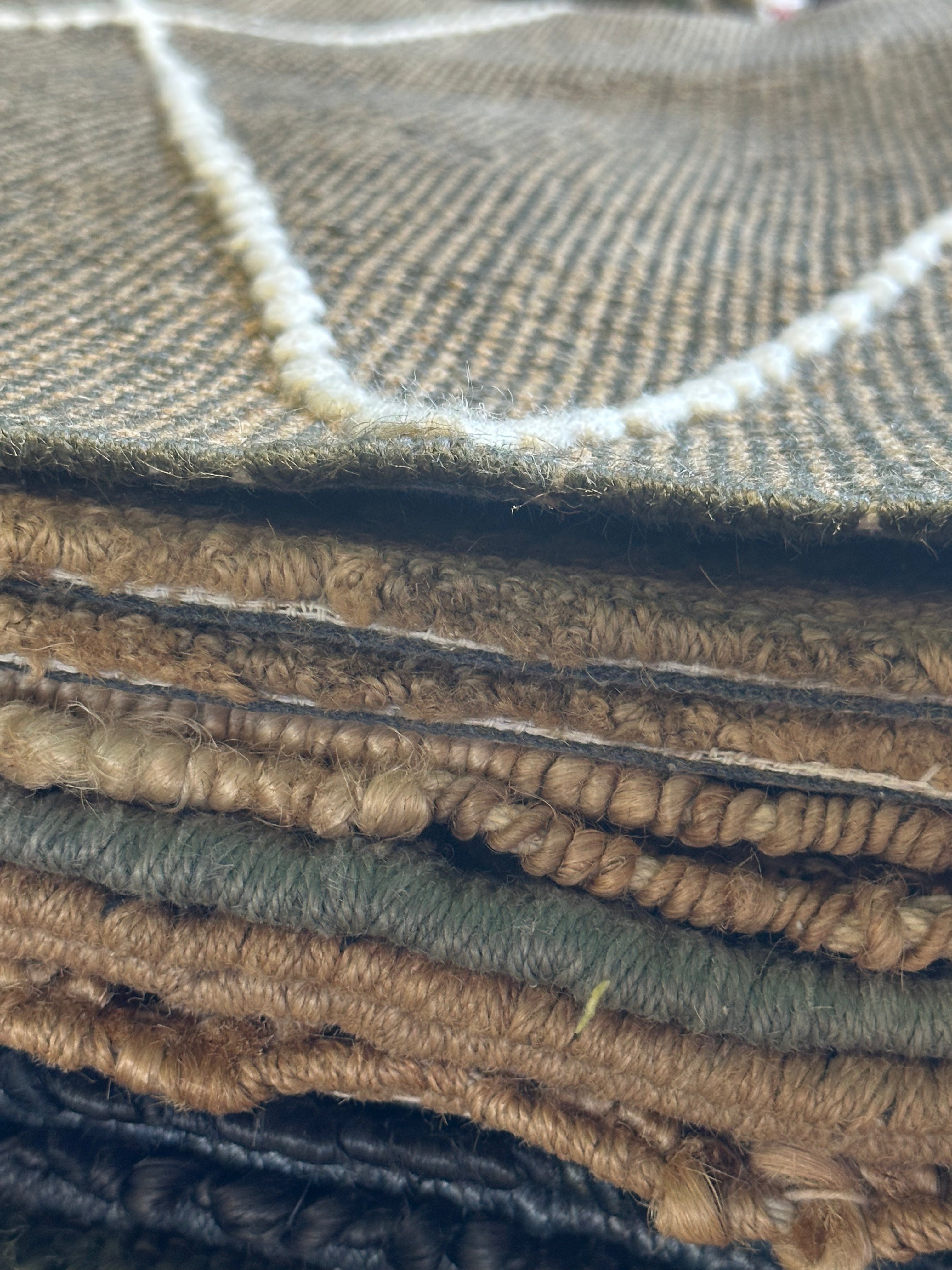 Jewel of the South 5.3x8.0 Handwoven Brown Full Loop