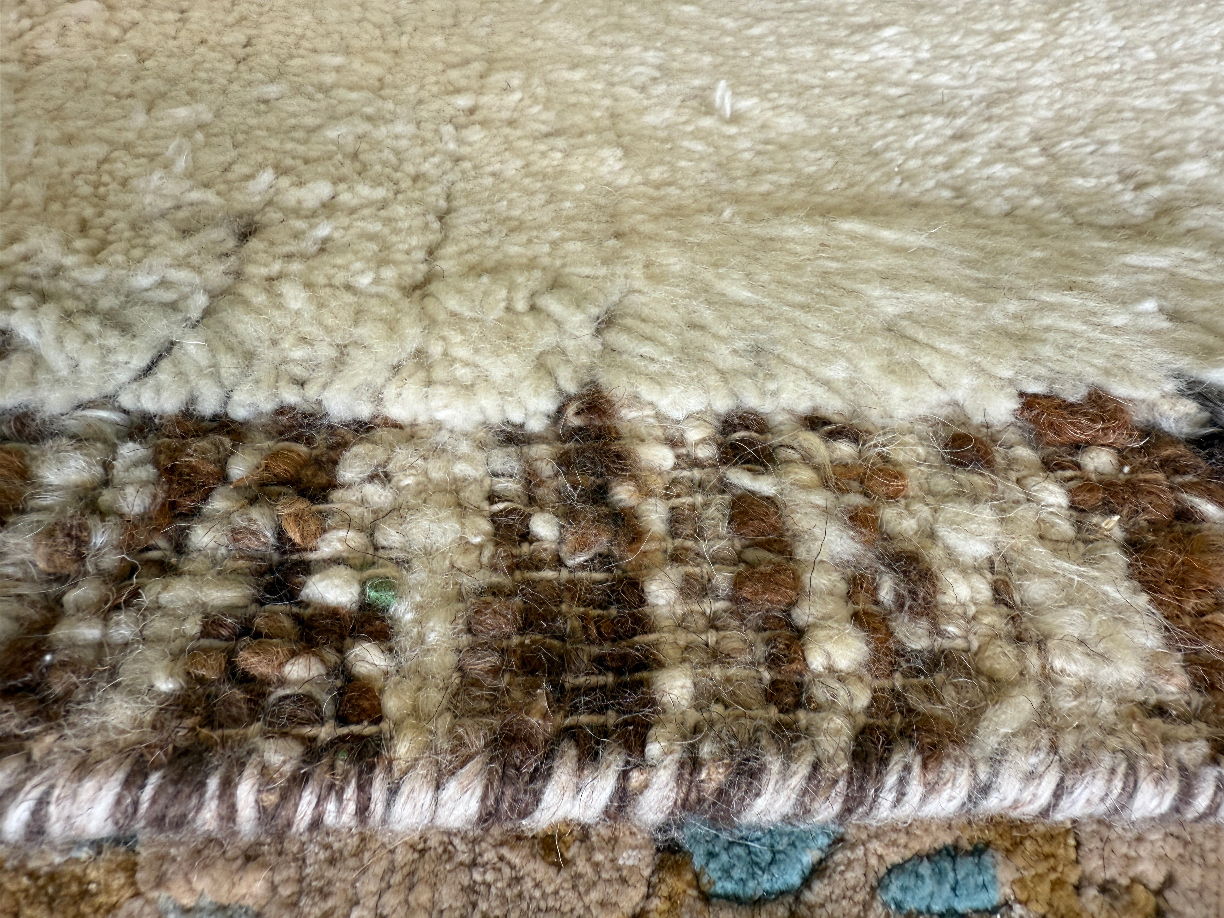 Steven Kruegar 8.9x11.6 Cream Hand-Knotted Moroccan Style Rug