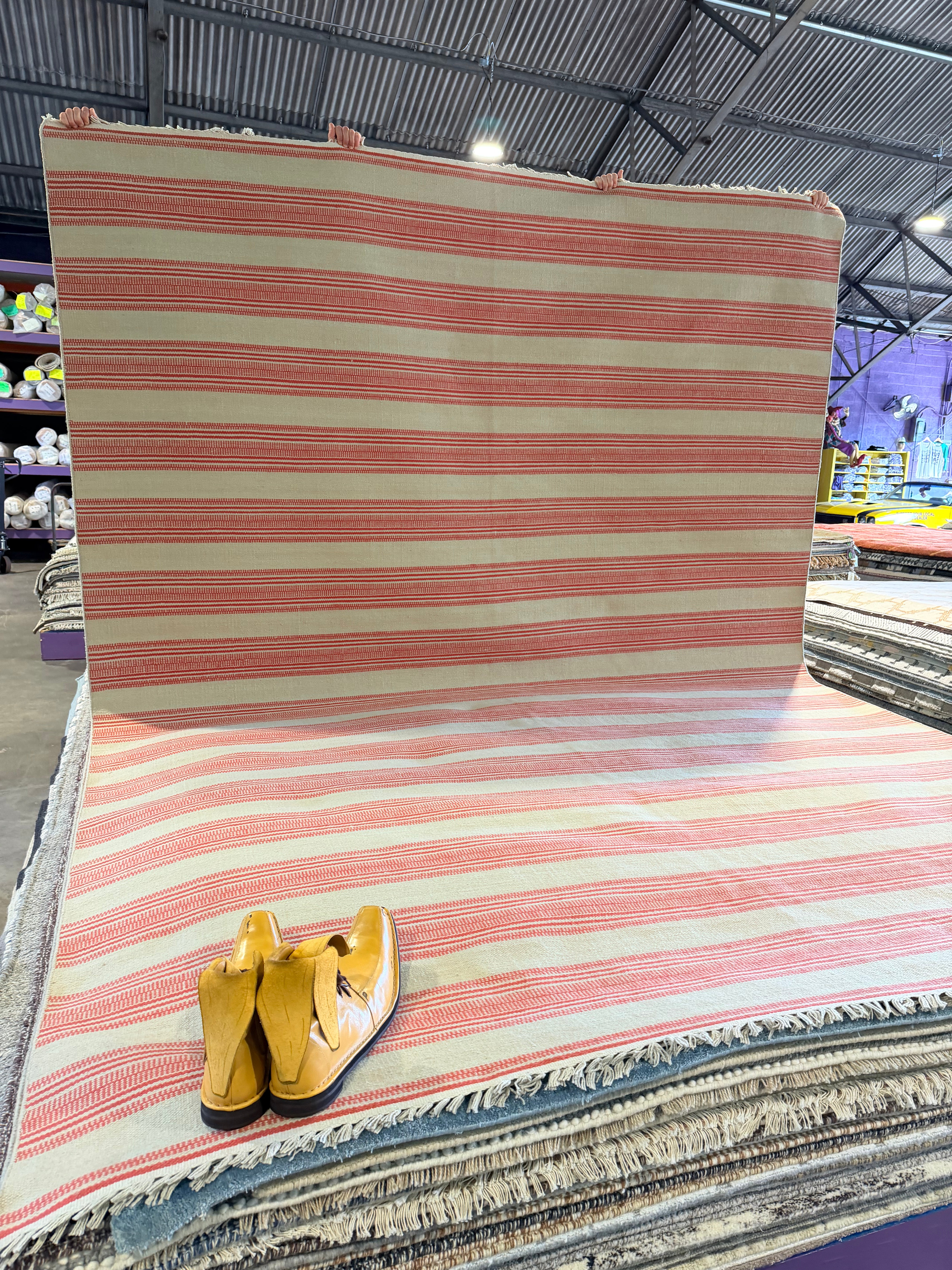 Chasen Nick 9x12 Rust Handwoven Modern Rug