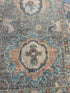 Laysla De Oliveira 2x3 Blue Afghani Whitewashed Oushak