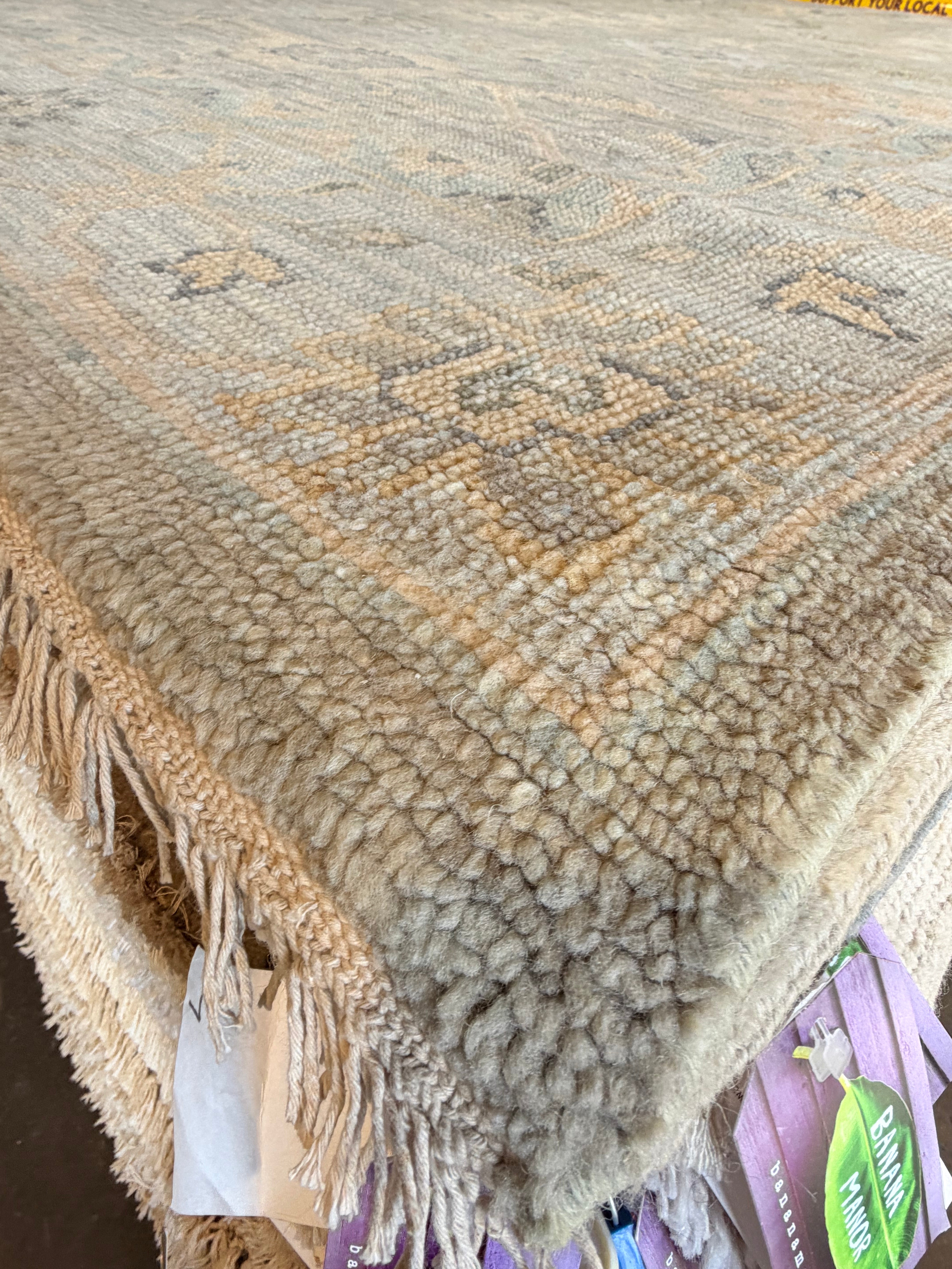 Isabel May 10x14 Grey Hand-Knotted Oushak