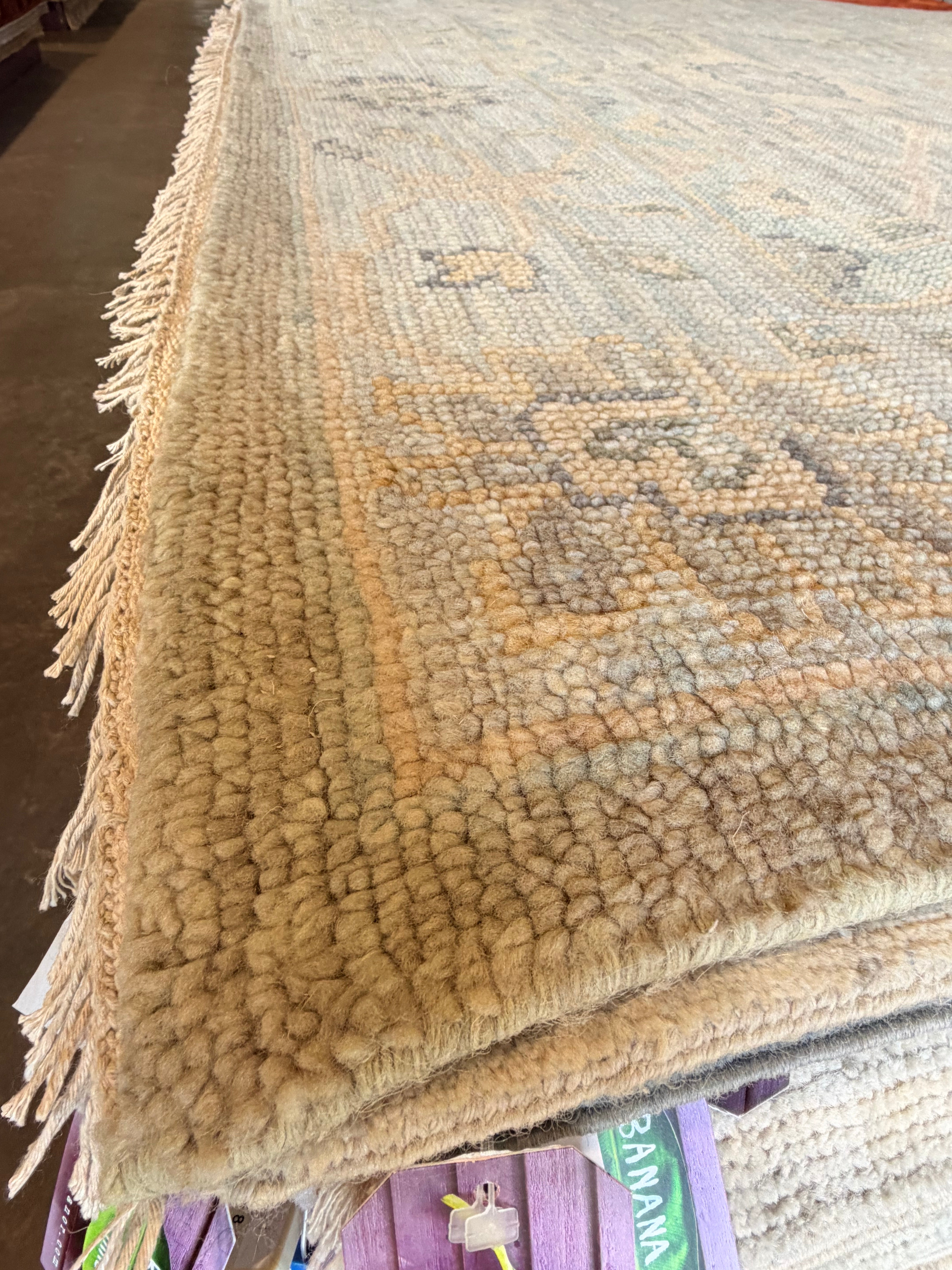 Isabel May 10x14 Grey Hand-Knotted Oushak