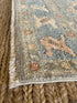 Laysla De Oliveira 2x3 Blue Afghani Whitewashed Oushak