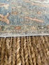 Laysla De Oliveira 2x3 Blue Afghani Whitewashed Oushak