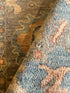 Laysla De Oliveira 2x3 Blue Afghani Whitewashed Oushak