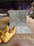 Laysla De Oliveira 2x3 Blue Afghani Whitewashed Oushak