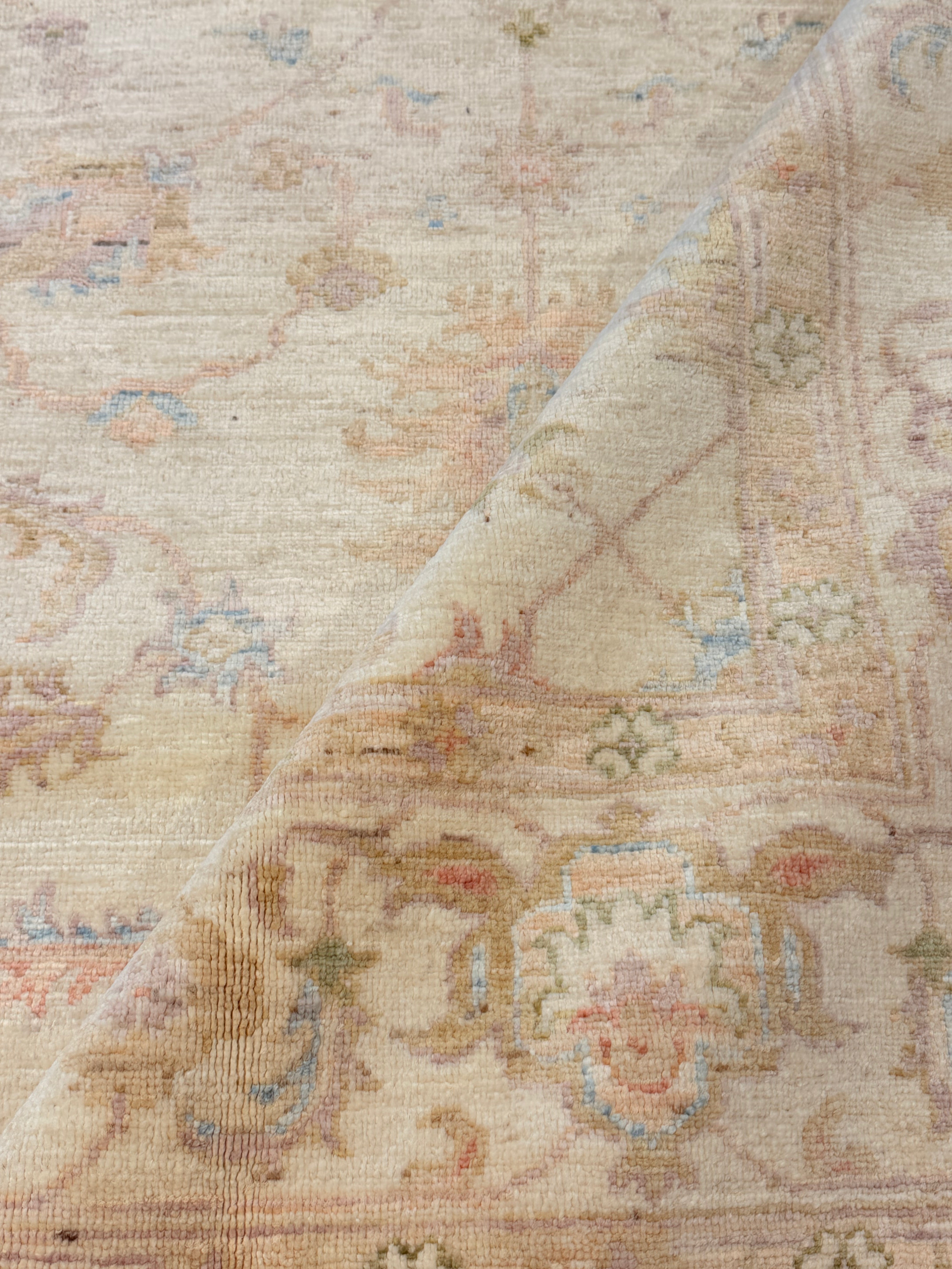 Juliet Angus 5.9x8 Beige Multi Afghani Ziegler Rug