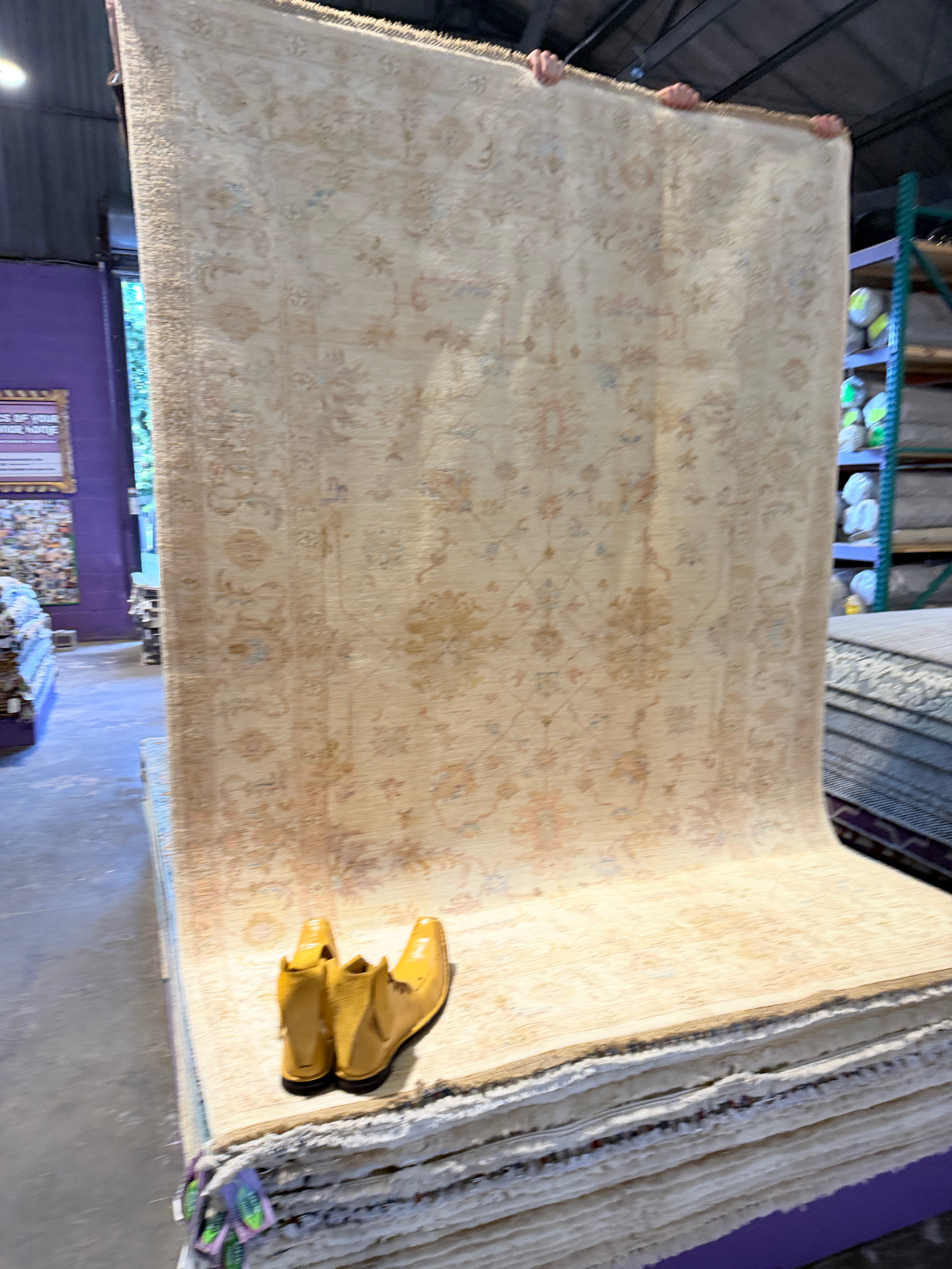 Juliet Angus 5.9x8 Beige Multi Afghani Ziegler Rug