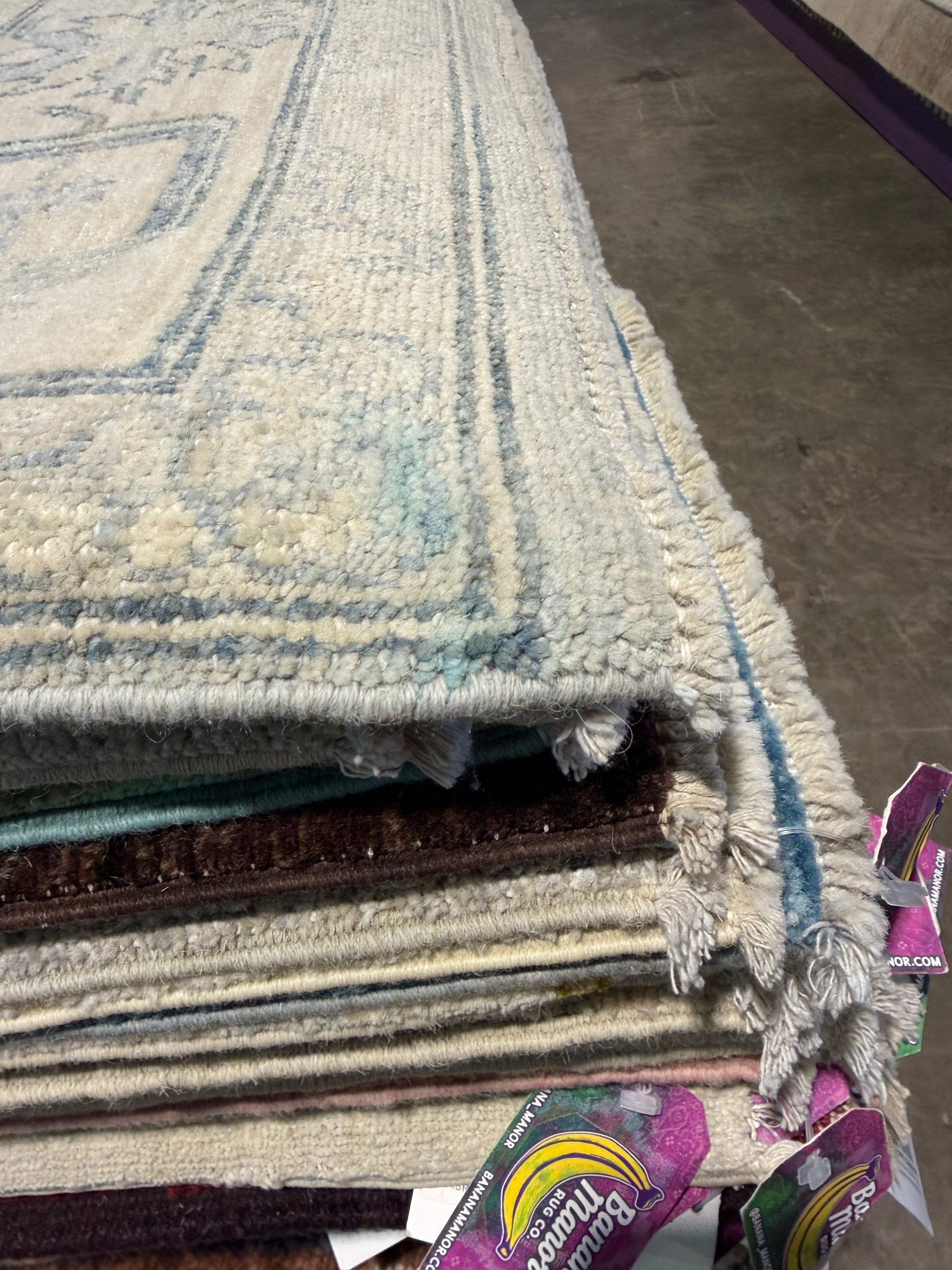 Jade Somerville 5.8x9 Hand-Knotted Afghani Oushak