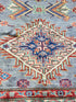 Arianna Anderson 5.8x7.10 Silver and Red Afghani Sultani Rug