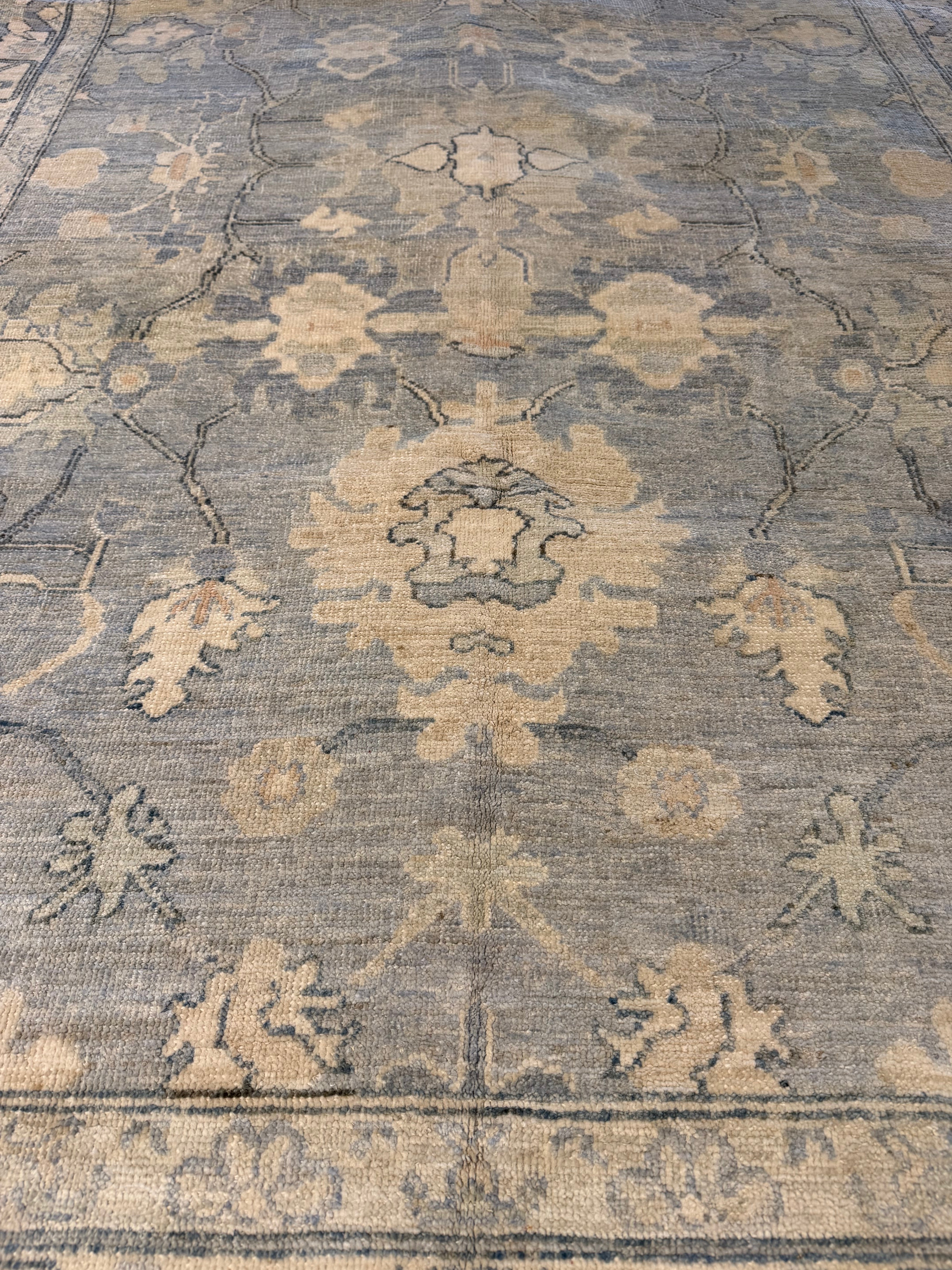 Jade Somerville 5.8x9 Hand-Knotted Afghani Oushak