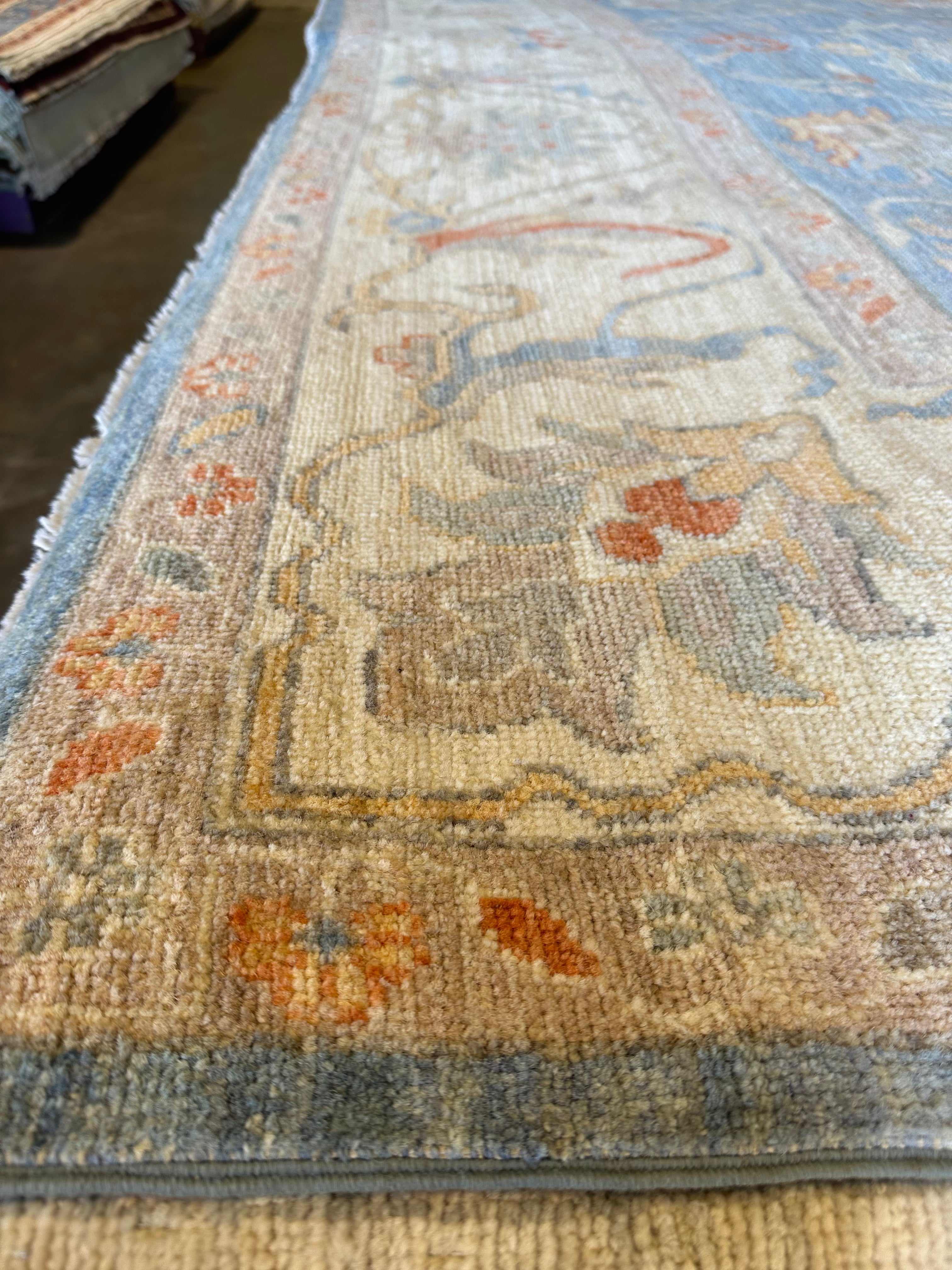 Hannah McLaughlin 10.2x13.6 Afghani Colorful Oushak