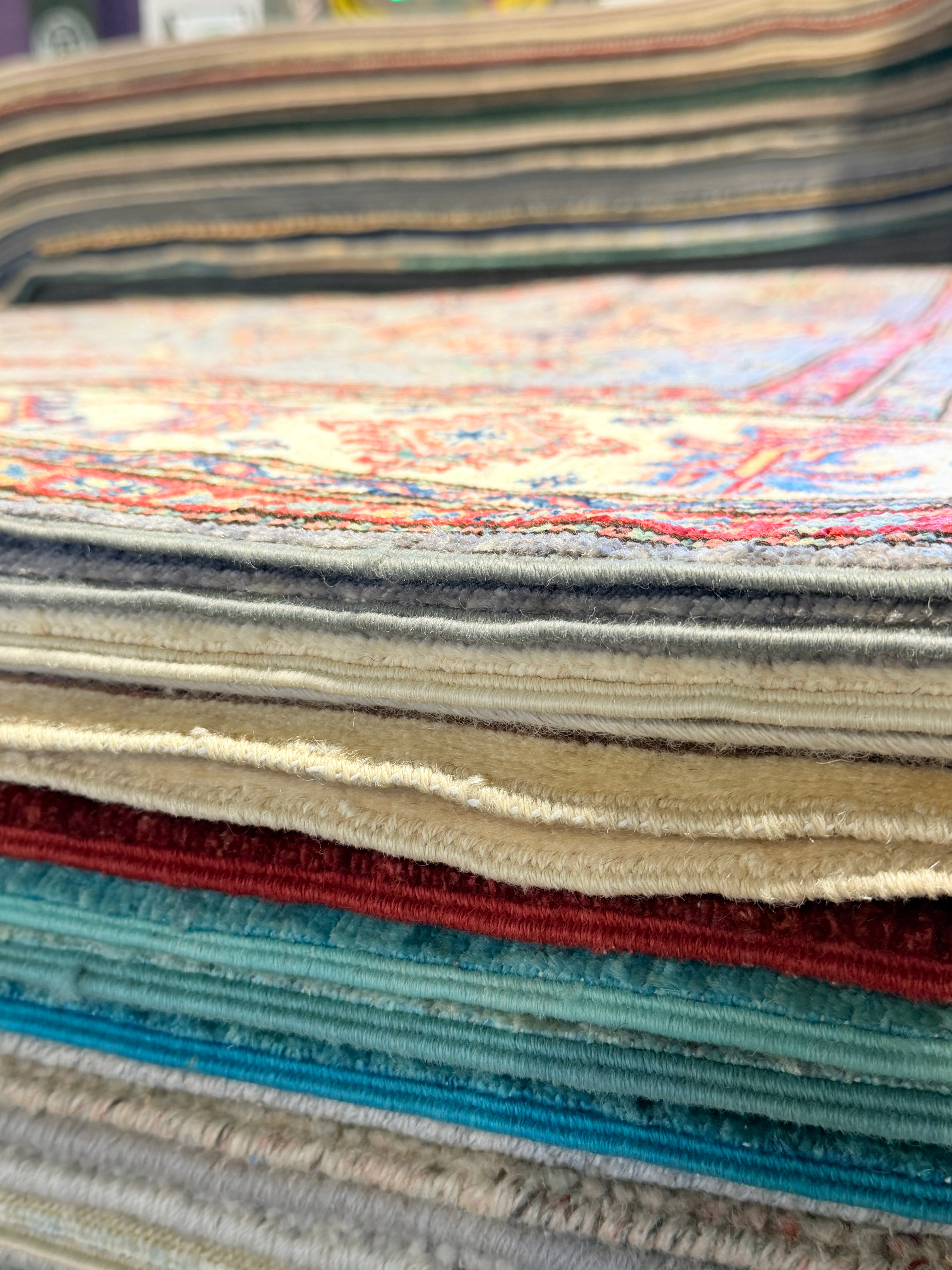 Arianna Anderson 5.8x7.10 Silver and Red Afghani Sultani Rug