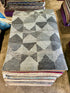 Tess 5.3x7.9 Grey & Silver Hand Knotted