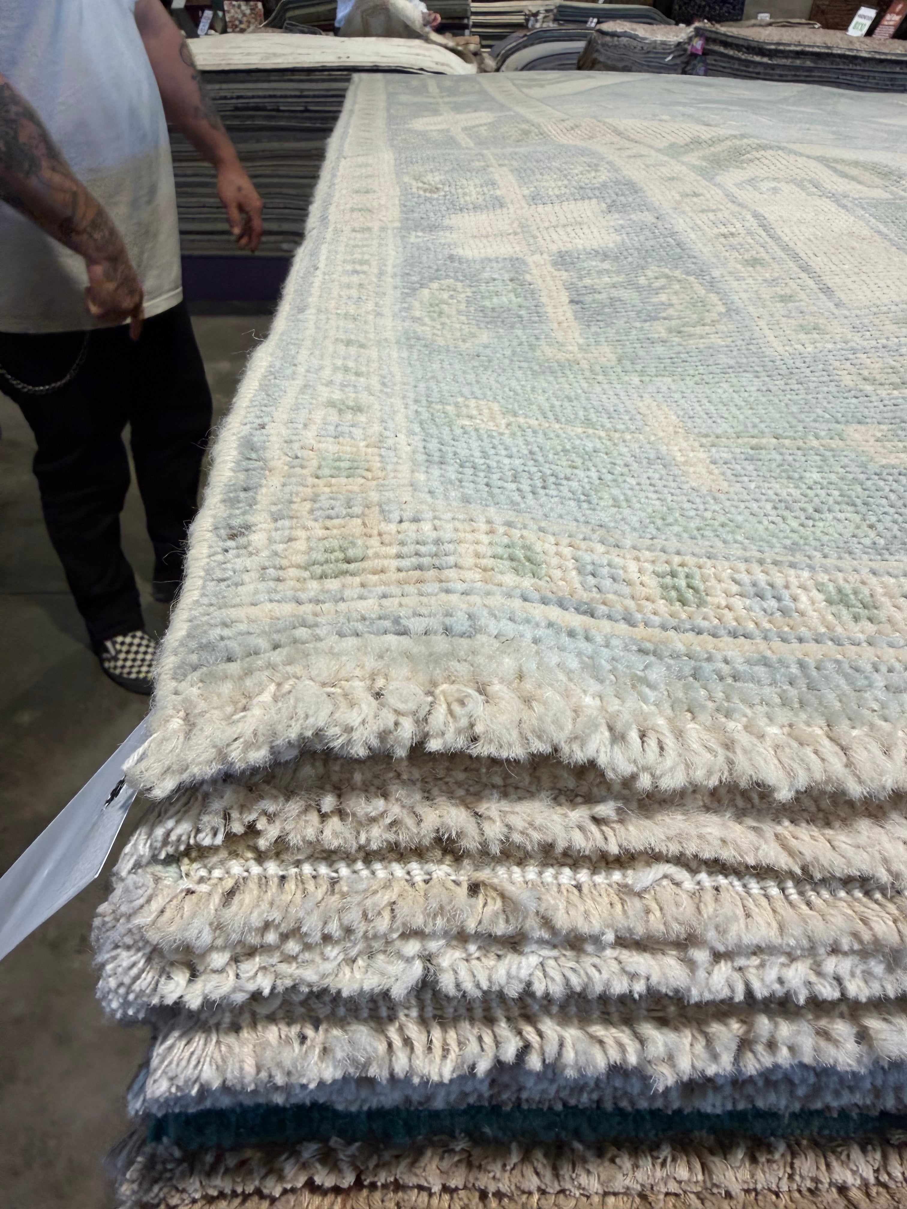 Megan Bussey 4.11x6.11 Hand-Knotted Afghani Oushak