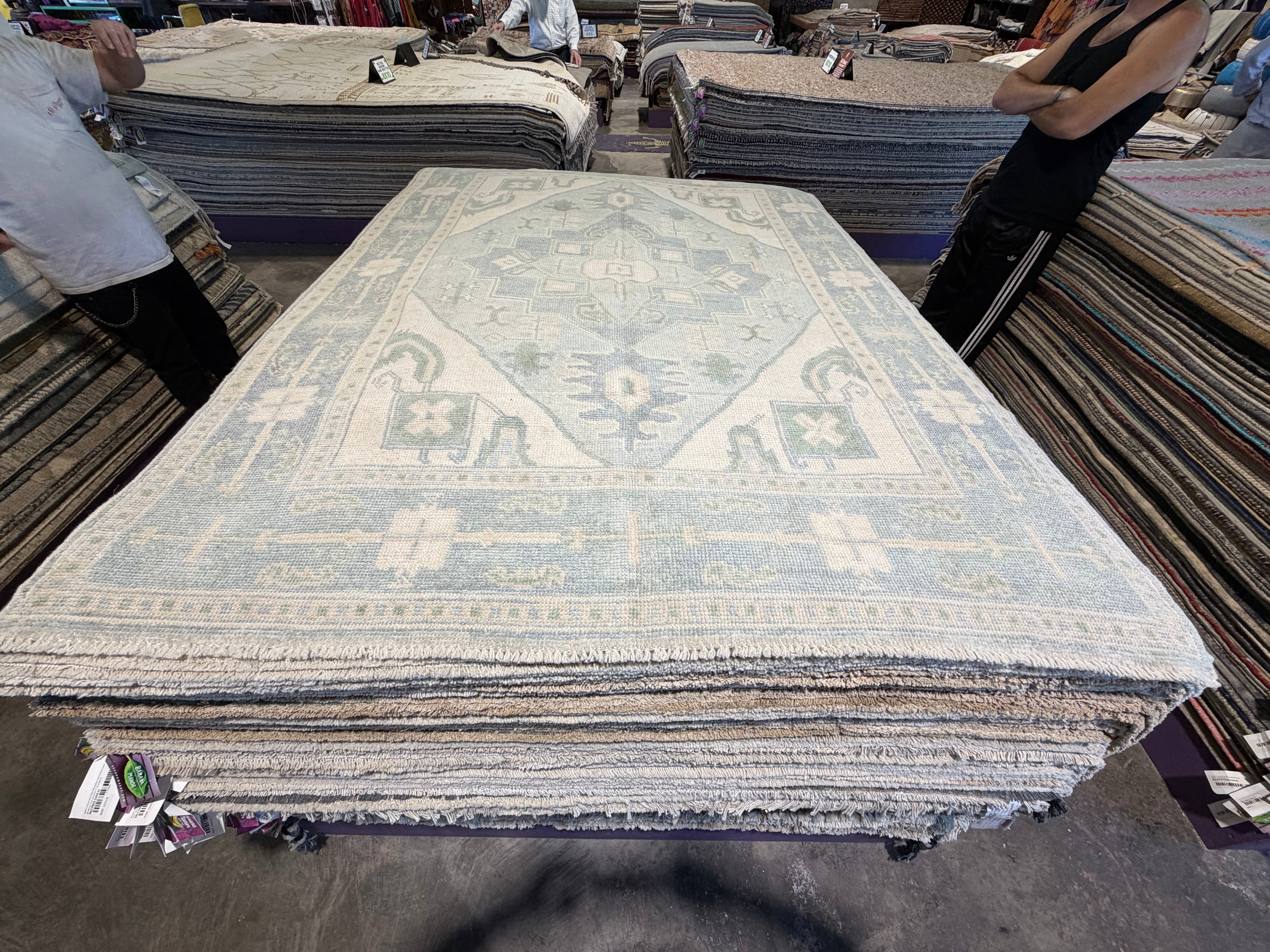 Megan Bussey 4.11x6.11 Hand-Knotted Afghani Oushak