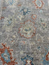 Stephanie Nur 2x3 Blue Afghani Whitewashed Oushak