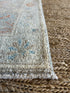 Stephanie Nur 2x3 Blue Afghani Whitewashed Oushak