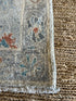 Cisely Saldaña 1.10x3.11 Blue Afghani Whitewashed Oushak