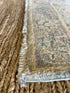Cisely Saldaña 1.10x3.11 Blue Afghani Whitewashed Oushak