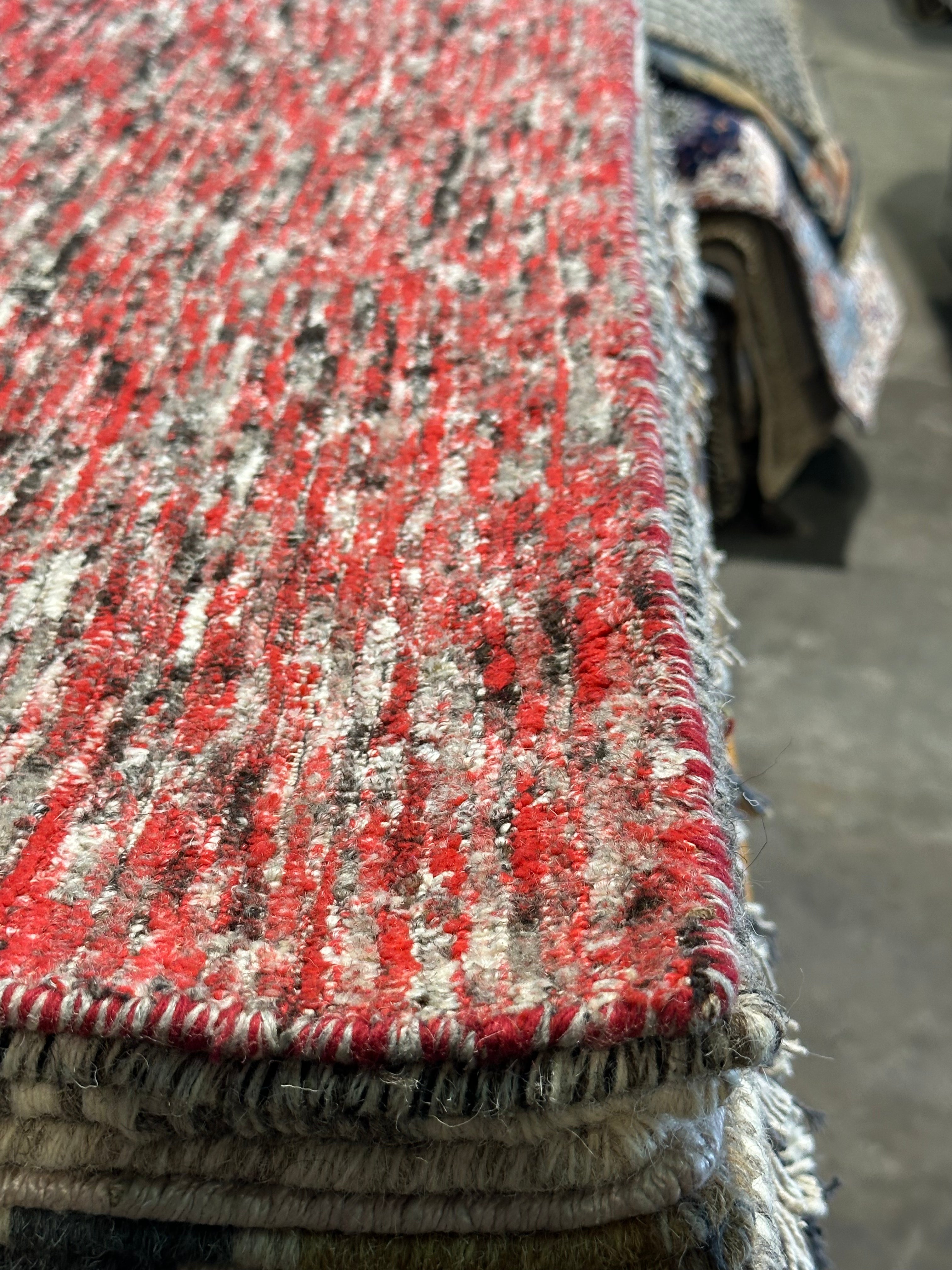 Jenny 4.9x6.6 Handwoven Wool Textured Durrie