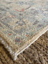 Czarina Mireles 3x4.11 Blue Afghani Whitewashed Oushak