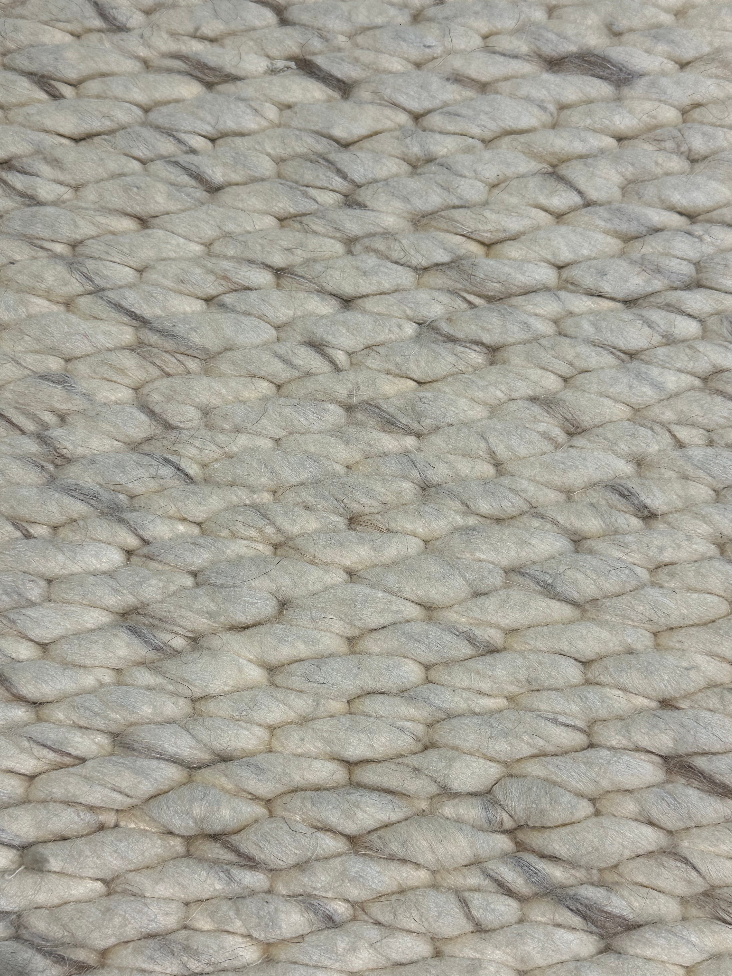 Elizabeth Inchbald Handwoven Wool Durrie Natural Ivory (various sizes)