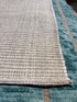 Carnival in Covington 8x11 Handwoven Ivory Textured Durrie