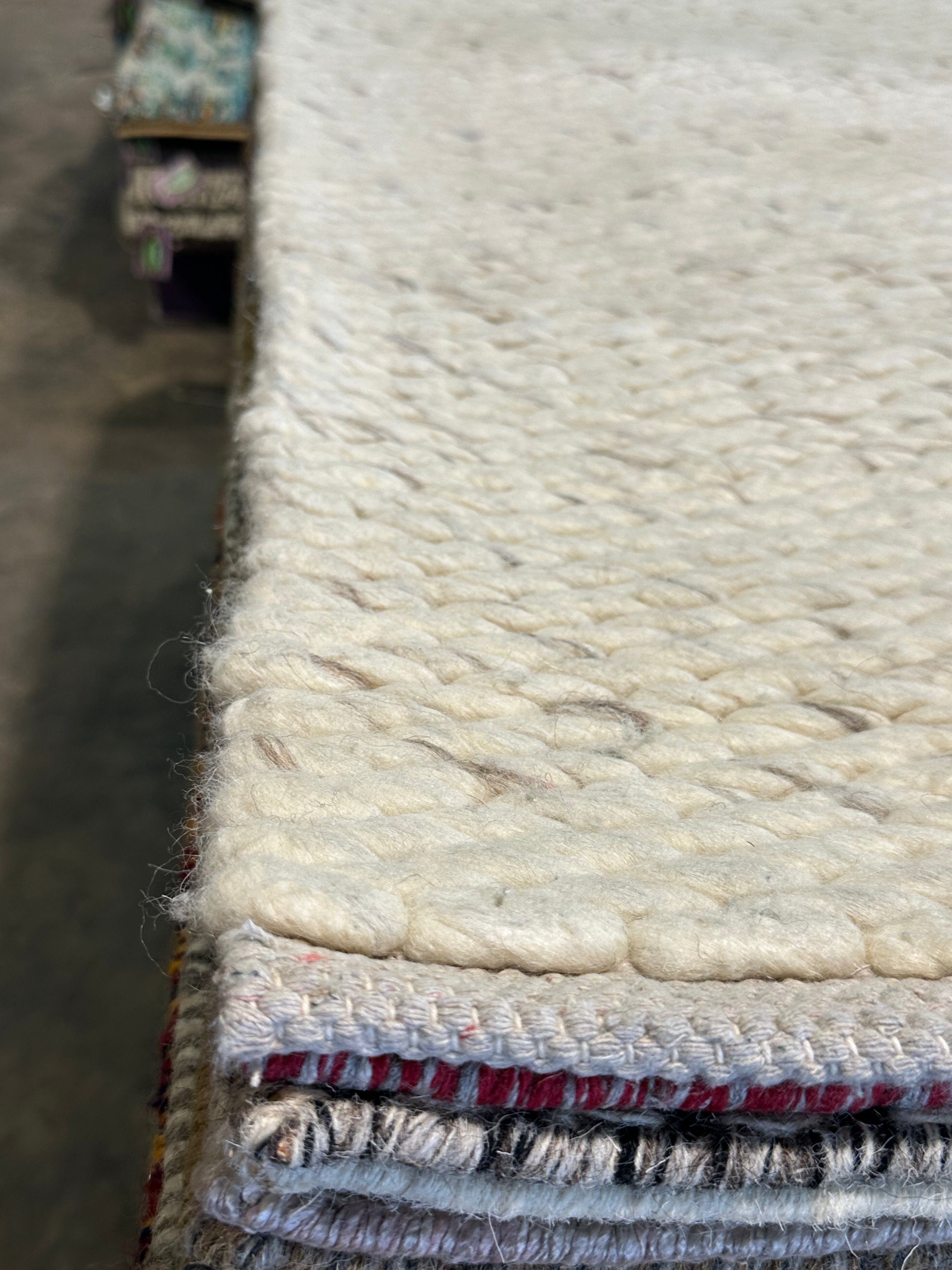 Elizabeth Inchbald Handwoven Wool Durrie Natural Ivory (various sizes)