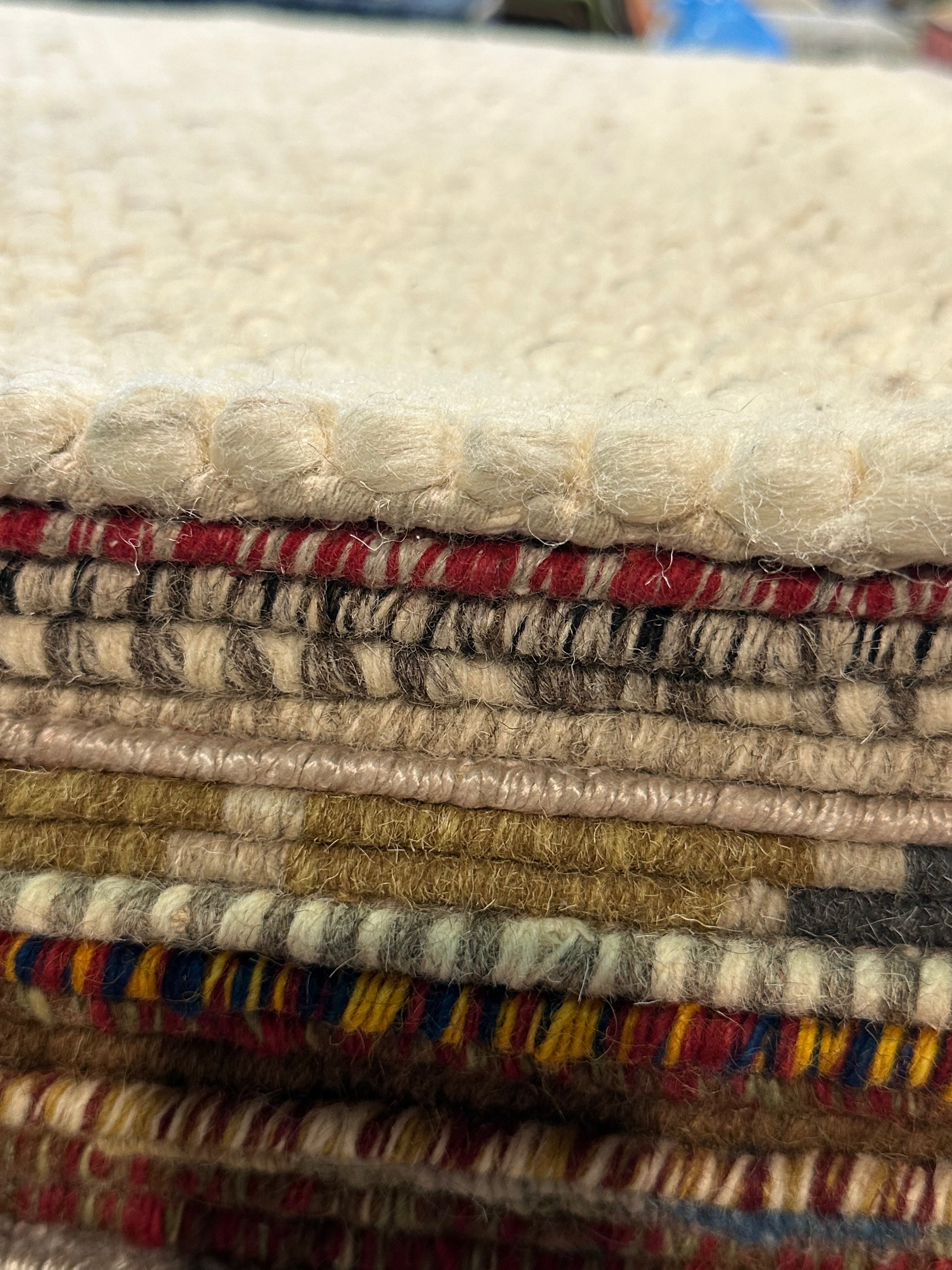 Elizabeth Inchbald Handwoven Wool Durrie Natural Ivory (various sizes)
