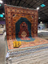 Hillary Harley 6.7x9.7 Blue Afghani Mamluk Rug