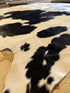 BL WH SP 6.3x7.4 Large Cowhide Rug