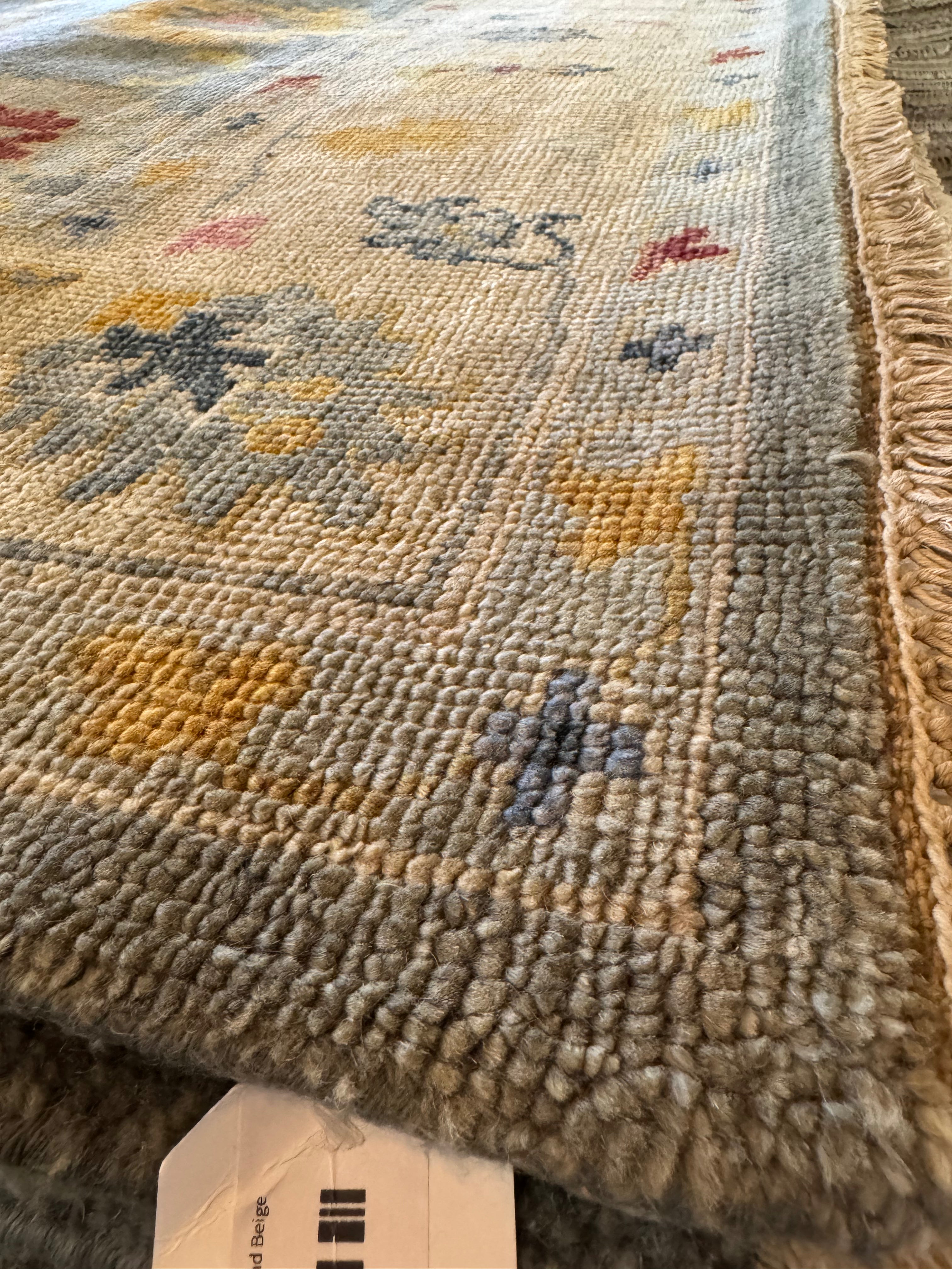 Armstrong Quaker Rug Jen Armstrong 7.9x9.9 Grey Hand-Knotted Oushak – Banana Manor Rug ...