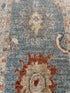 Karen Wacker 1.11x4.1 Blue Afghani Whitewashed Oushak