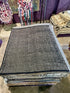 Jay 5x6.3 Black Handwoven Durrie Rug